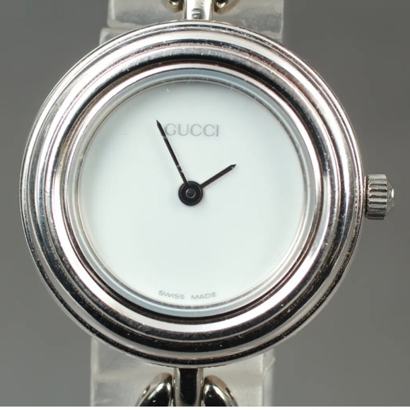 - RARE!!! GUCCI Italian Vintage Luxury Watch in 925 Sterling Silver Stunning!!? main image 7